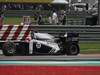 GP MALESIA, 10.04.2011- Gara, Rubens Barrichello (BRA), Williams FW33 hits by a puncture