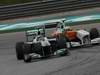 GP MALESIA, 10.04.2011- Gara, Nico Rosberg (GER), Mercedes GP Petronas F1 Team, MGP W02 e Paul di Resta (GBR) Force India VJM04 