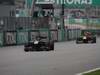 GP MALESIA, 10.04.2011- Gara, Nick Heidfeld (GER) Lotus Renault GP R31  davanti a Mark Webber (AUS), Red Bull Racing, RB7 