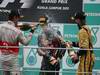 GP MALESIA, 10.04.2011- Gara, Sebastian Vettel (GER), Red Bull Racing, RB7 vincitore, Jenson Button (GBR), McLaren  Mercedes, MP4-26 secondo e Nick Heidfeld (GER) Lotus Renault GP R31  terzo 