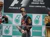 GP MALESIA, 10.04.2011- Gara, Sebastian Vettel (GER), Red Bull Racing, RB7 vincitore, Jenson Button (GBR), McLaren  Mercedes, MP4-26 secondo e Nick Heidfeld (GER) Lotus Renault GP R31 terzo 