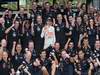 GP MALESIA, 10.04.2011- Festeggiamenti, Sebastian Vettel (GER), Red Bull Racing, RB7 vincitore e his team