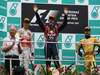 GP MALESIA, 10.04.2011- Gara, Sebastian Vettel (GER), Red Bull Racing, RB7 vincitore, Jenson Button (GBR), McLaren Mercedes, MP4-26 secondo e Nick Heidfeld (GER) Lotus Renault GP R31 terzo