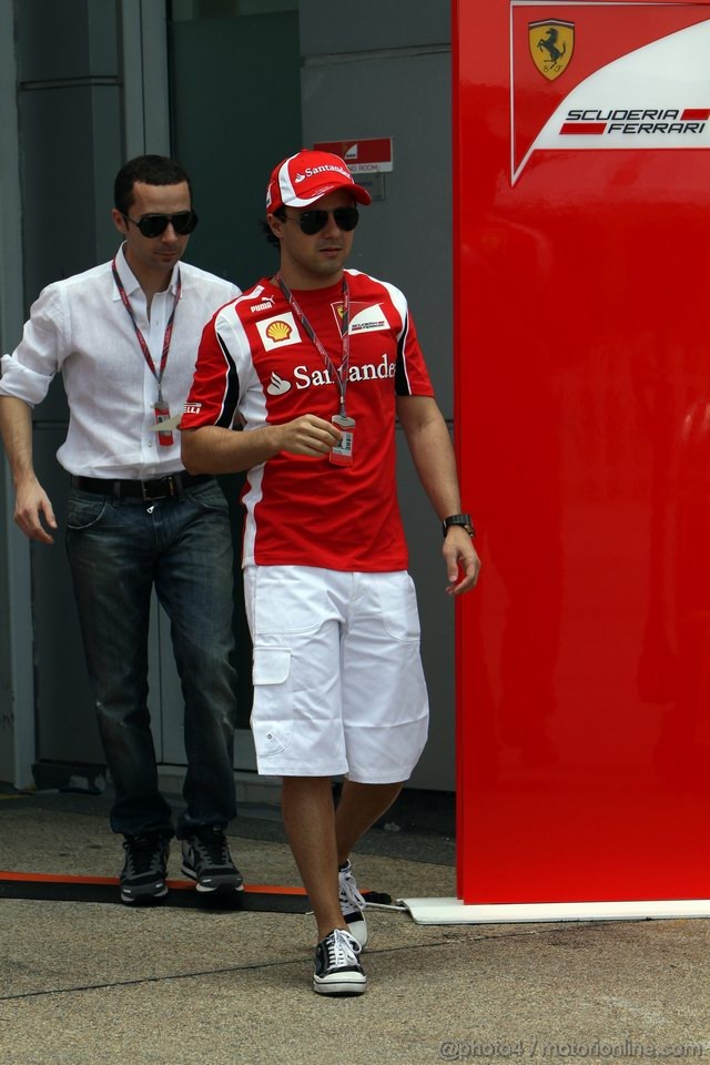 GP MALESIA, 07.04.2011- Nicola Todt (FRA), Manager di Felipe Massa e Felipe Massa (BRA), Ferrari, F-150 Italia 