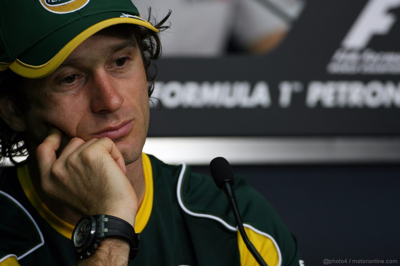 GP MALESIA, 07.04.2011- Conferenza Stampa, Jarno Trulli (ITA), Team Lotus, TL11 