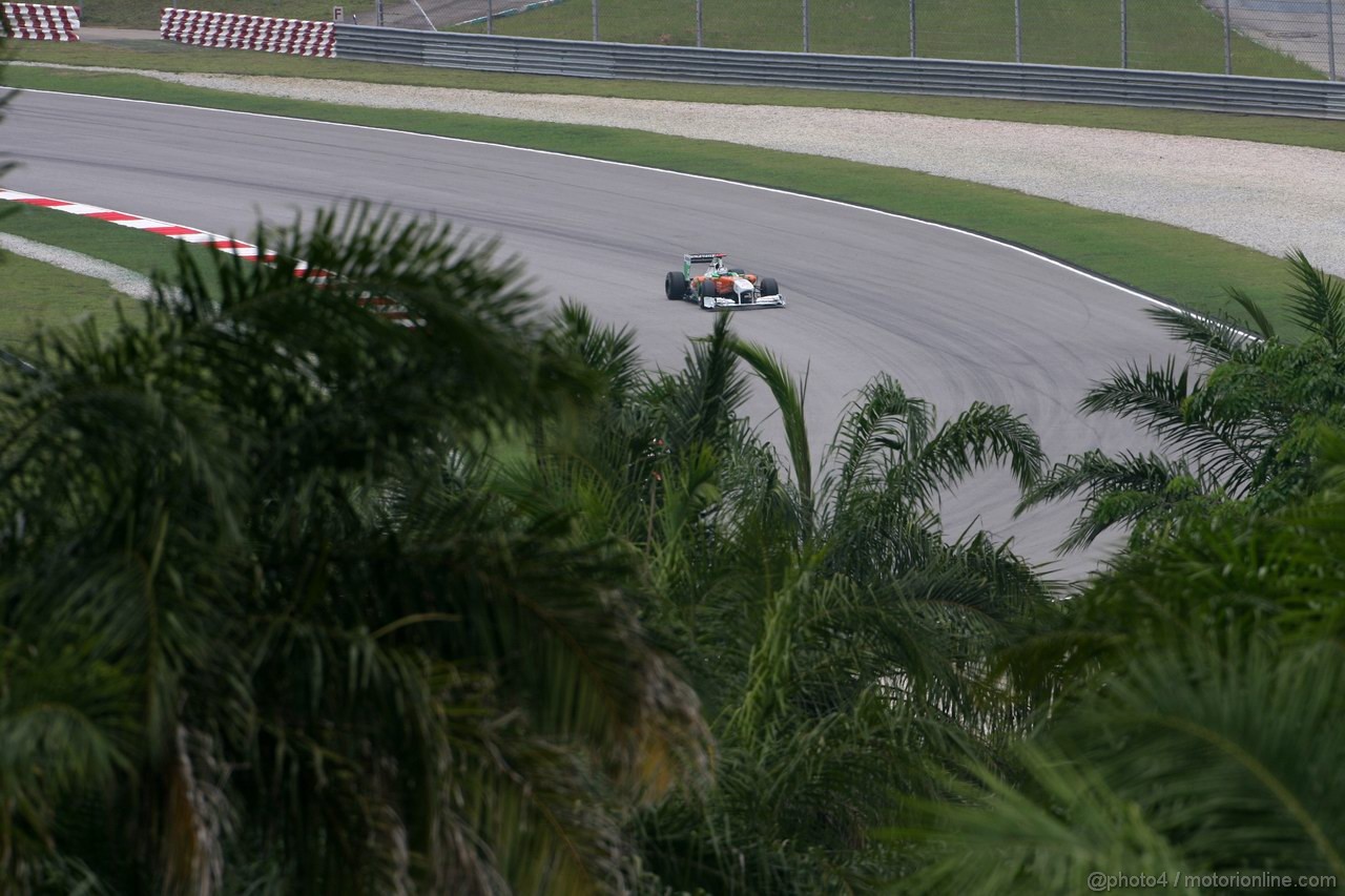 GP MALESIA, 09.04.2011- Prove Libere 3, Sabato, Adrian Sutil (GER), Force India F1 Team, VJM04 