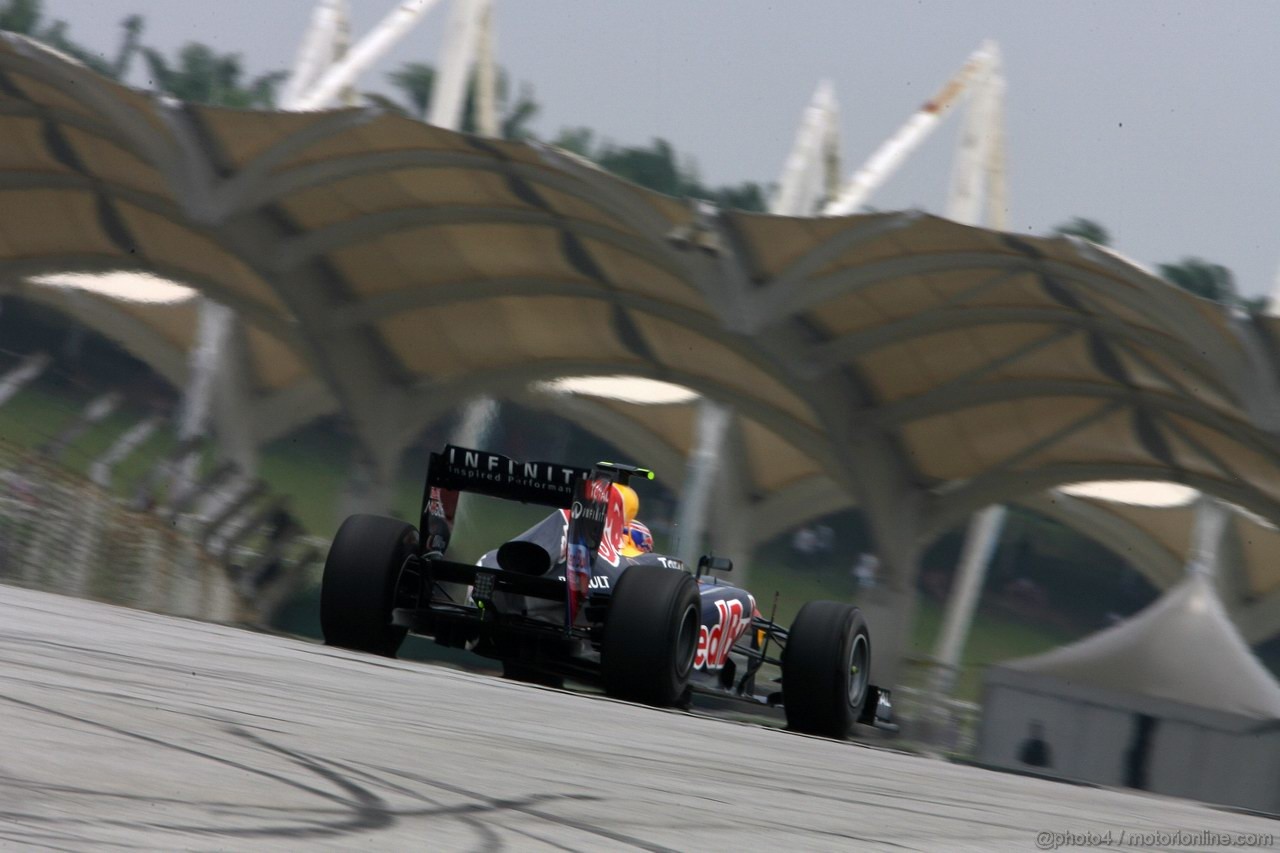 GP MALESIA, 09.04.2011- Prove Libere 3, Sabato, Mark Webber (AUS), Red Bull Racing, RB7