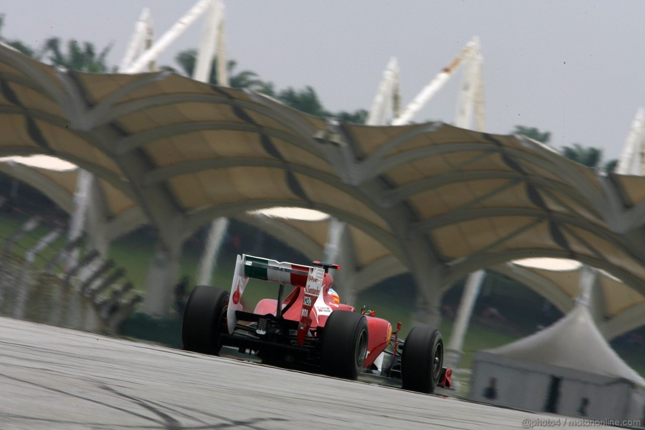 GP MALESIA, 09.04.2011- Prove Libere 3, Sabato, Fernando Alonso (ESP), Ferrari, F-150 Italia