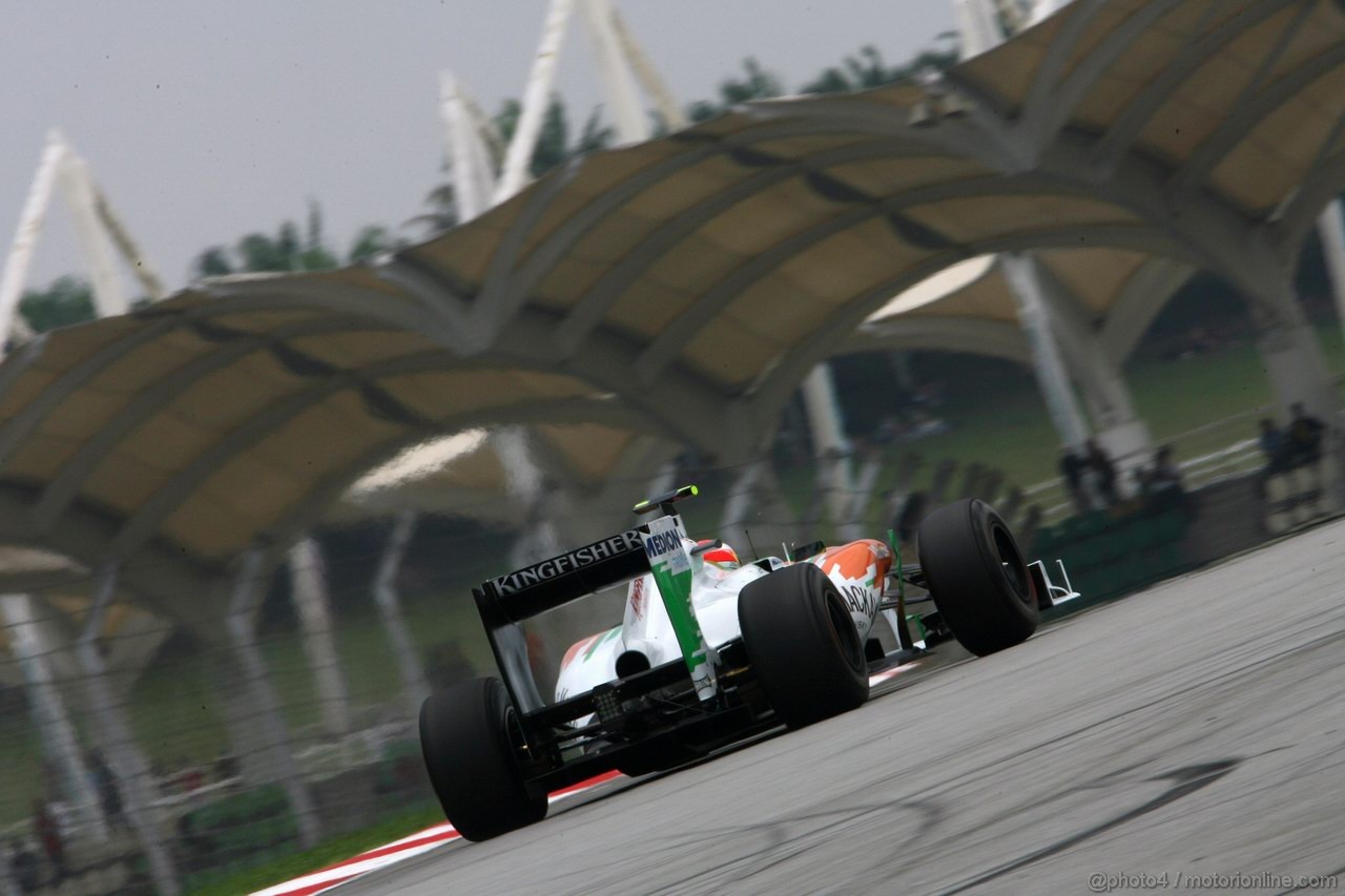 GP MALESIA, 09.04.2011- Prove Libere 3, Sabato, Paul di Resta (GBR) Force India VJM04 