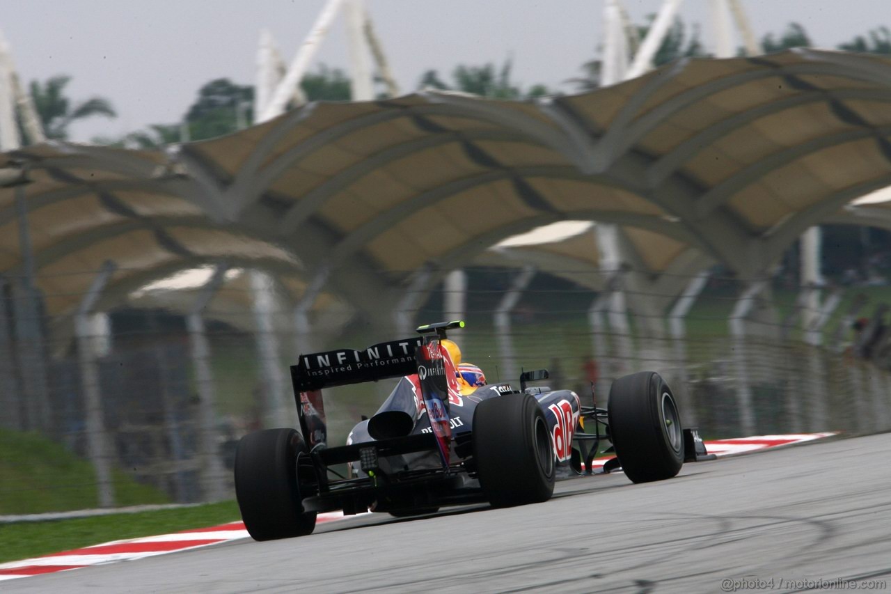 GP MALESIA, 09.04.2011- Prove Libere 3, Sabato, Mark Webber (AUS), Red Bull Racing, RB7