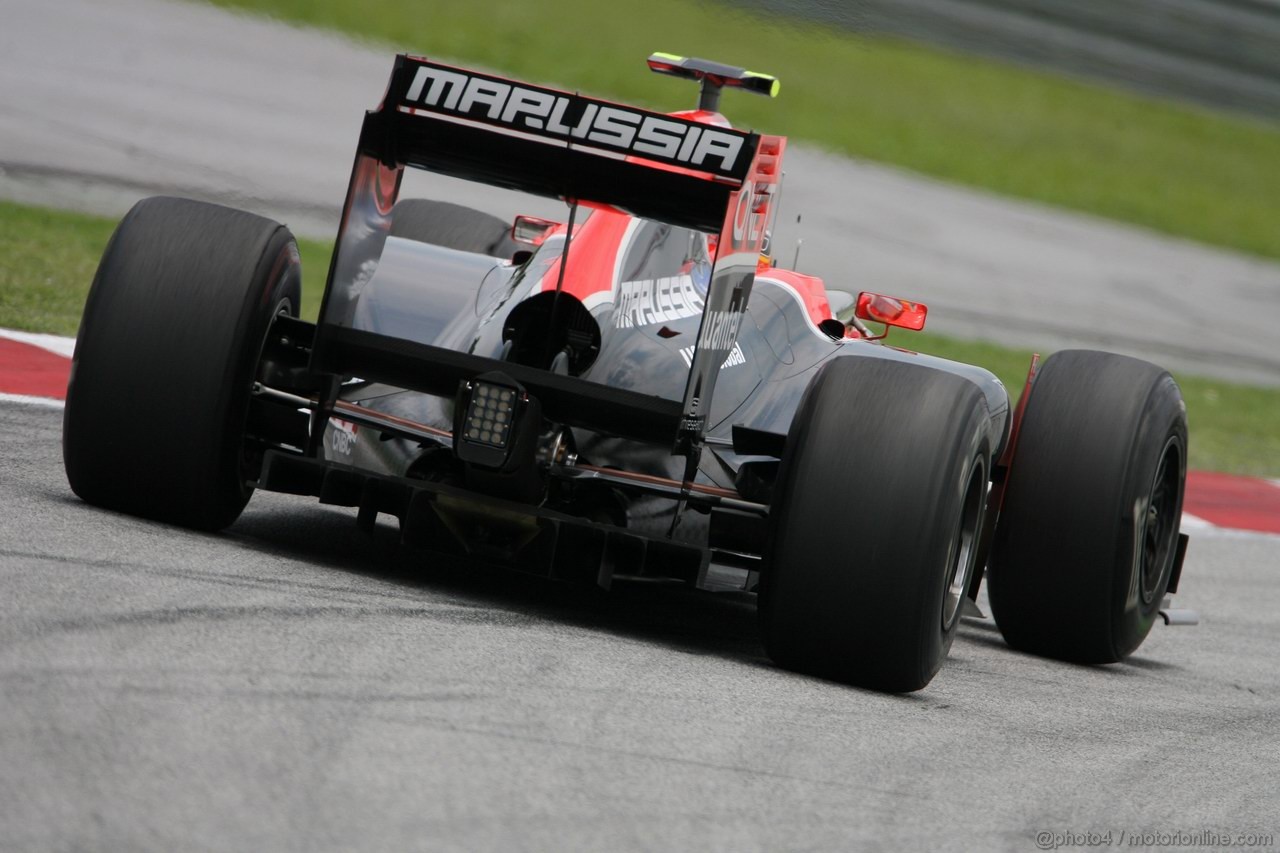 GP MALESIA, 09.04.2011- Prove Libere 3, Sabato, Jerome D'Ambrosio (BEL), Marussia Virgin Racing VR-02 