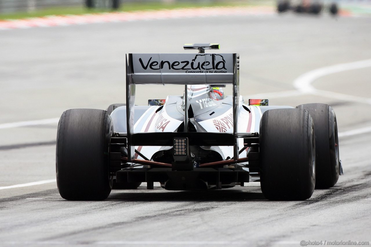 GP MALESIA, 09.04.2011- Prove Libere 3, Sabato, Pastor Maldonado (VEN), Williams FW33 