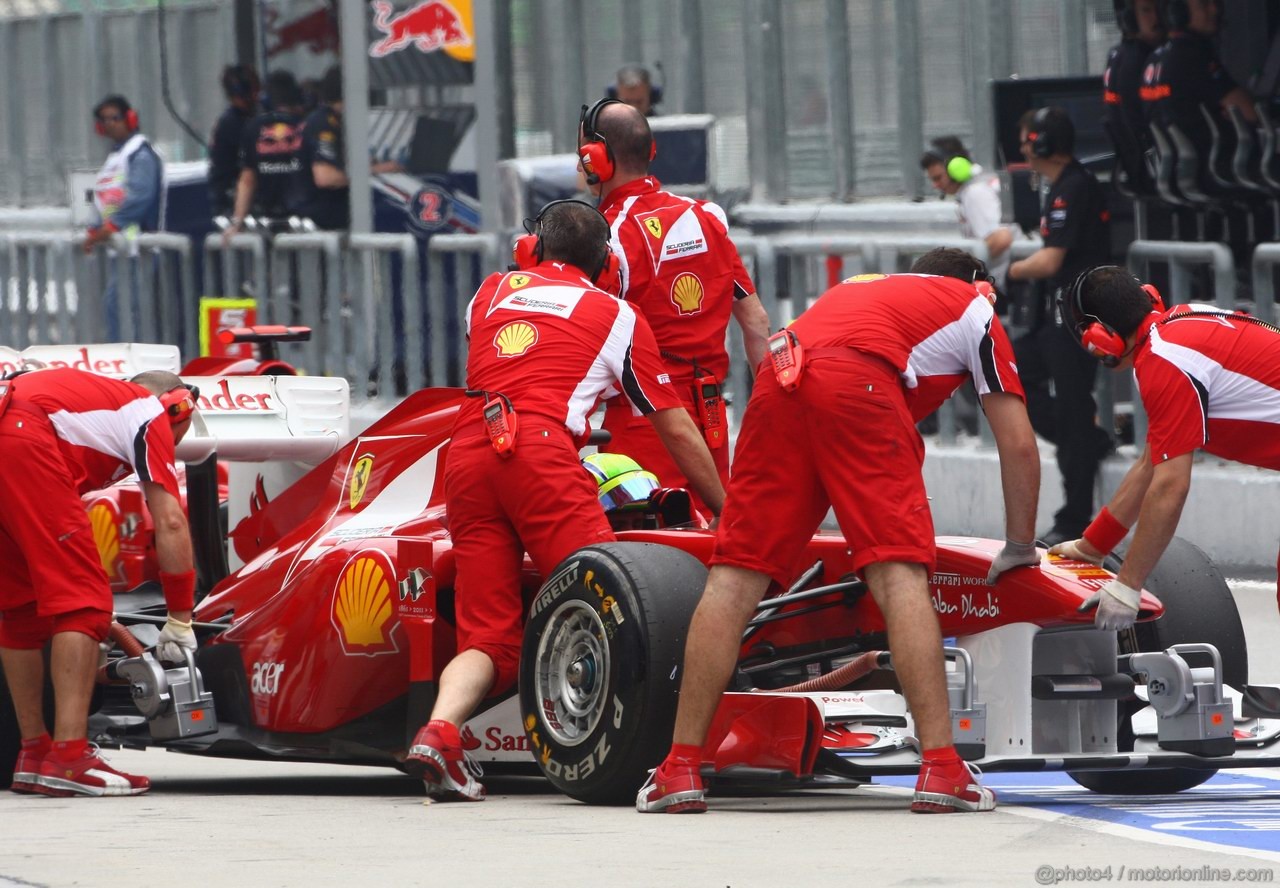 GP MALESIA, 09.04.2011- Prove Libere 3, Sabato, Felipe Massa (BRA), Ferrari, F-150 Italia
