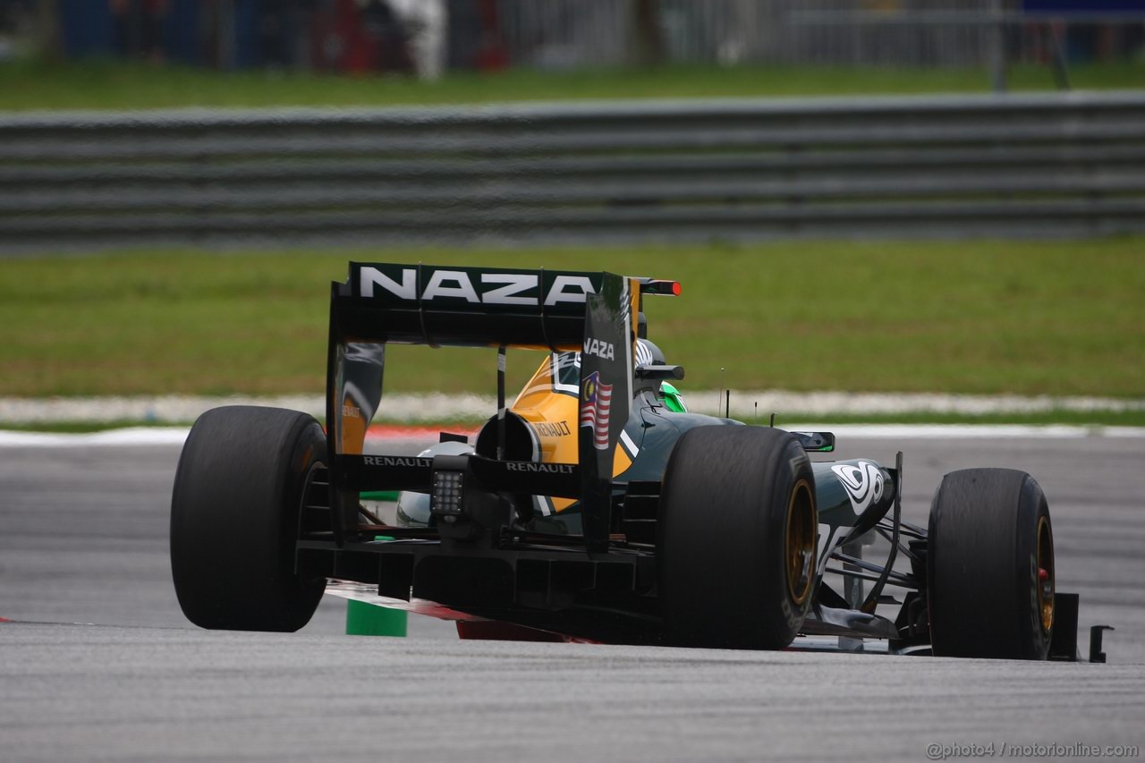 GP MALESIA, 09.04.2011- Prove Libere 3, Sabato, Heikki Kovalainen (FIN), Team Lotus, TL11