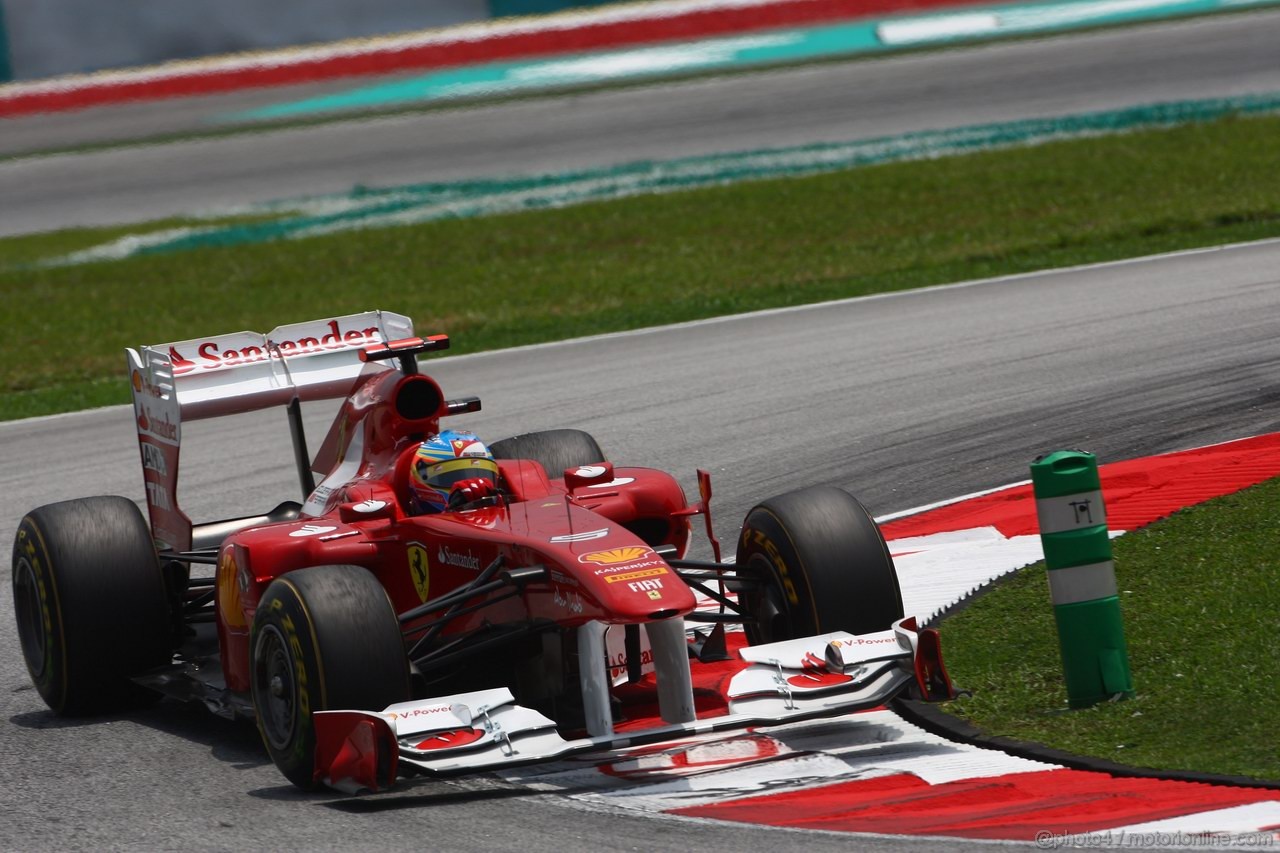 GP MALESIA, 09.04.2011- Prove Libere 3, Sabato, Fernando Alonso (ESP), Ferrari, F-150 Italia 