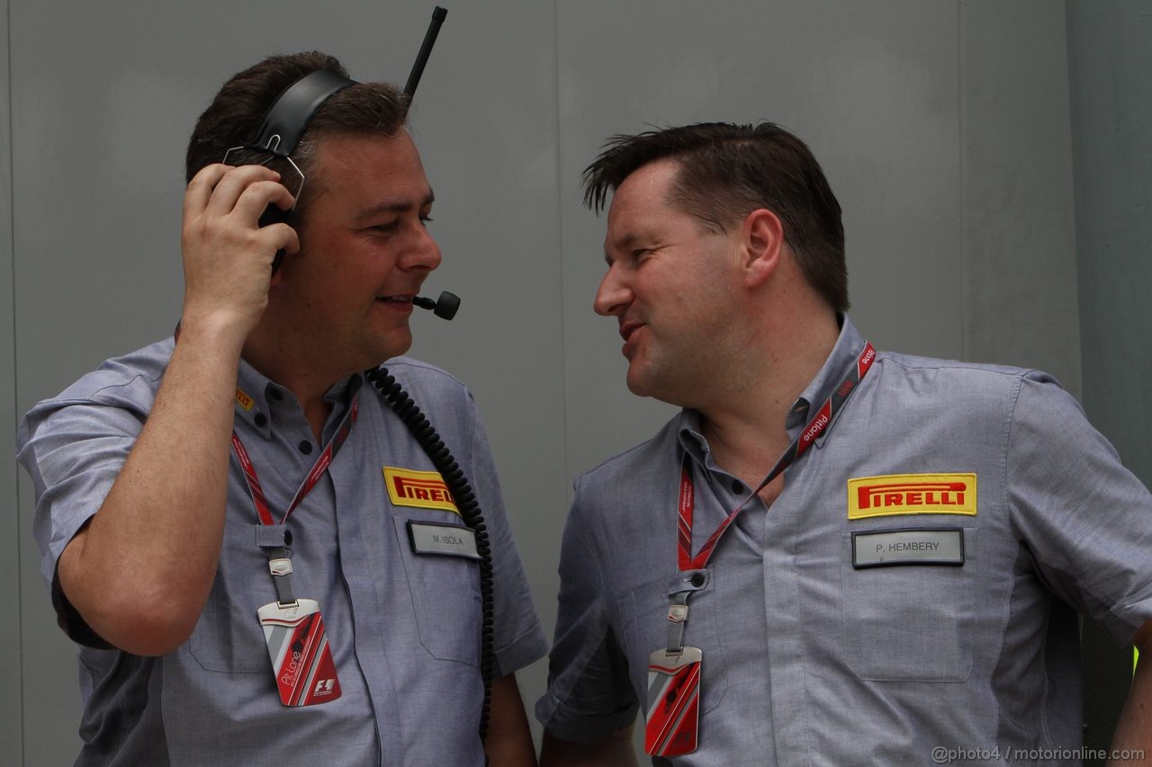 GP MALESIA, 09.04.2011- Prove Libere 3, Sabato, Mario Isola (ITA), Sporting Director Pirelli  e Paul Hembery, Pirelli Motorspor Director 