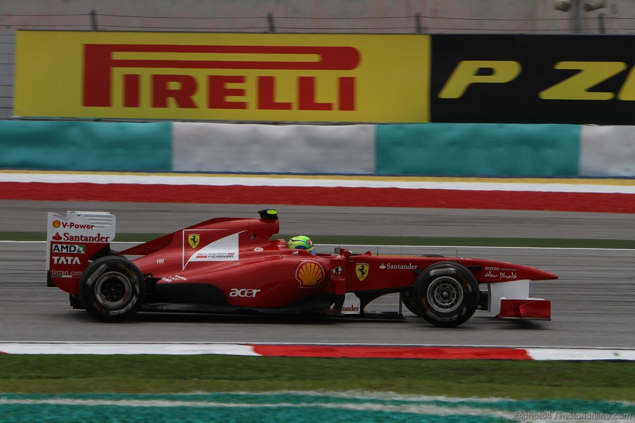 GP MALESIA, 09.04.2011- Prove Libere 3, Sabato, Felipe Massa (BRA), Ferrari, F-150 Italia 