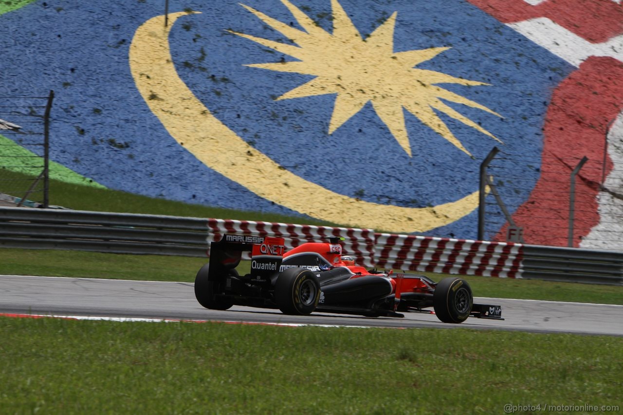 GP MALESIA, 09.04.2011- Prove Libere 3, Sabato, Jerome D'Ambrosio (BEL), Marussia Virgin Racing VR-02 