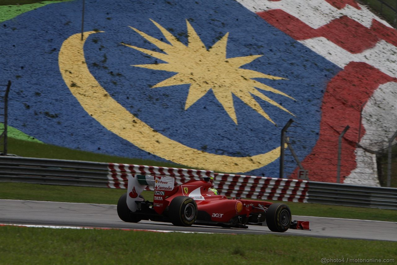 GP MALESIA, 09.04.2011- Prove Libere 3, Sabato, Felipe Massa (BRA), Ferrari, F-150 Italia 