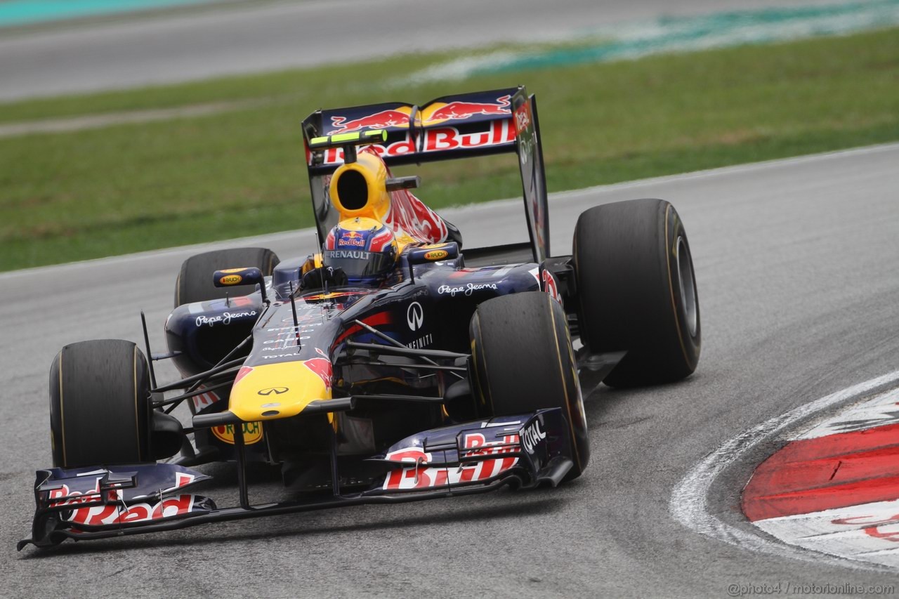 GP MALESIA, 09.04.2011- Prove Libere 3, Sabato, Mark Webber (AUS), Red Bull Racing, RB7 