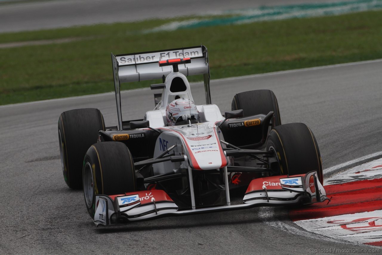 GP MALESIA, 09.04.2011- Prove Libere 3, Sabato, Kamui Kobayashi (JAP), Sauber F1 Team C30