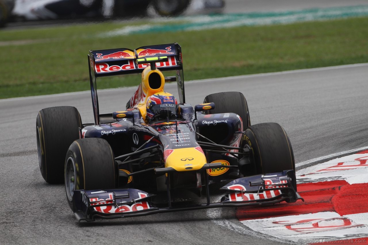 GP MALESIA, 09.04.2011- Prove Libere 3, Sabato, Mark Webber (AUS), Red Bull Racing, RB7 