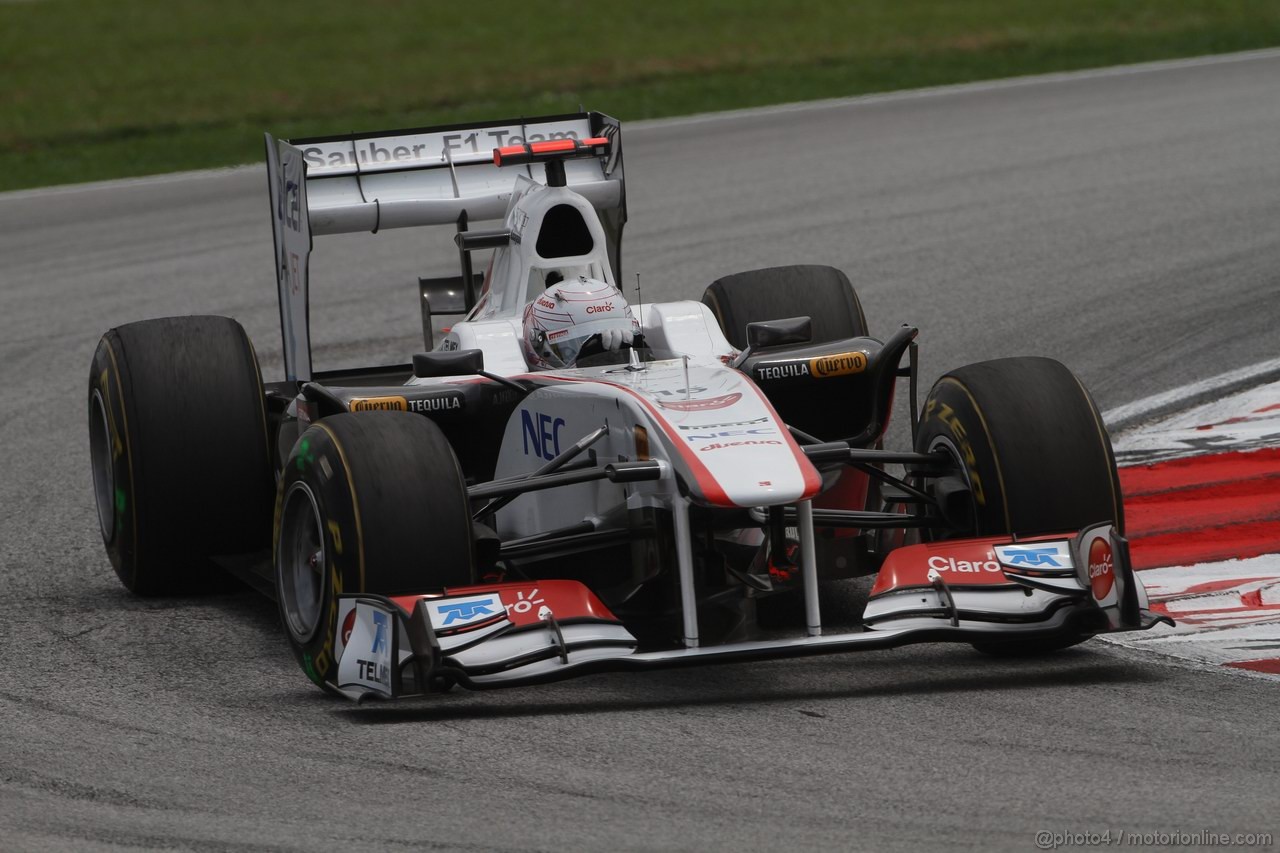 GP MALESIA, 09.04.2011- Prove Libere 3, Sabato, Kamui Kobayashi (JAP), Sauber F1 Team C30