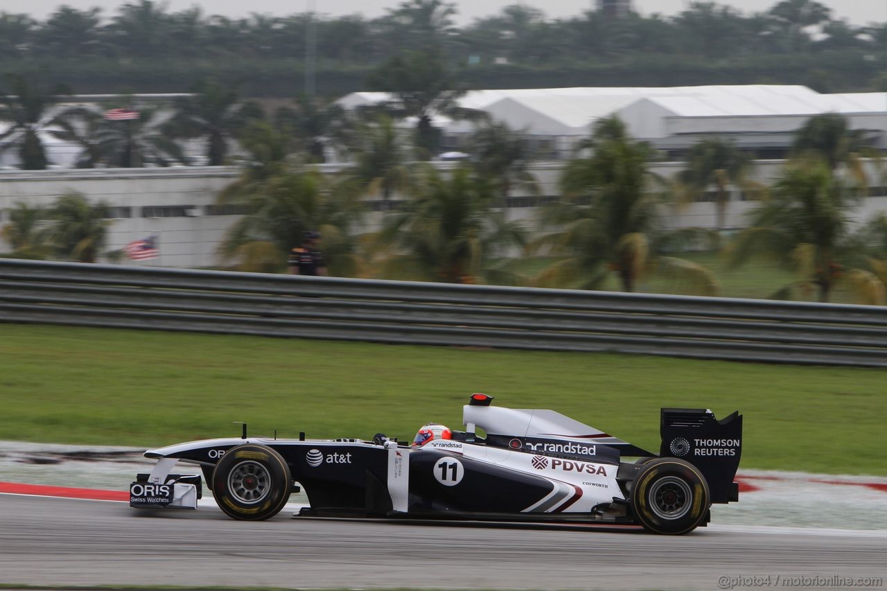 GP MALESIA, 09.04.2011- Qualifiche, Rubens Barrichello (BRA), Williams FW33