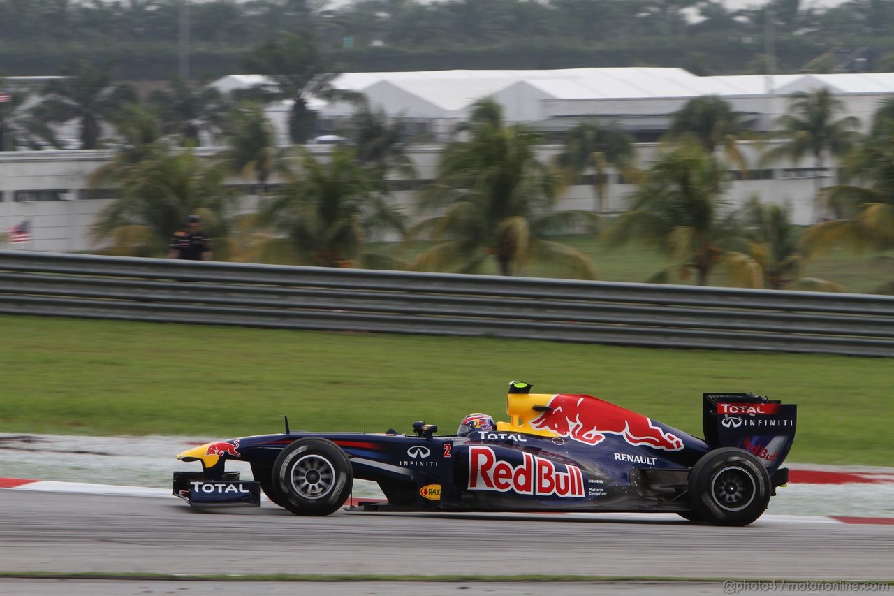 GP MALESIA, 09.04.2011- Qualifiche, Mark Webber (AUS), Red Bull Racing, RB7 