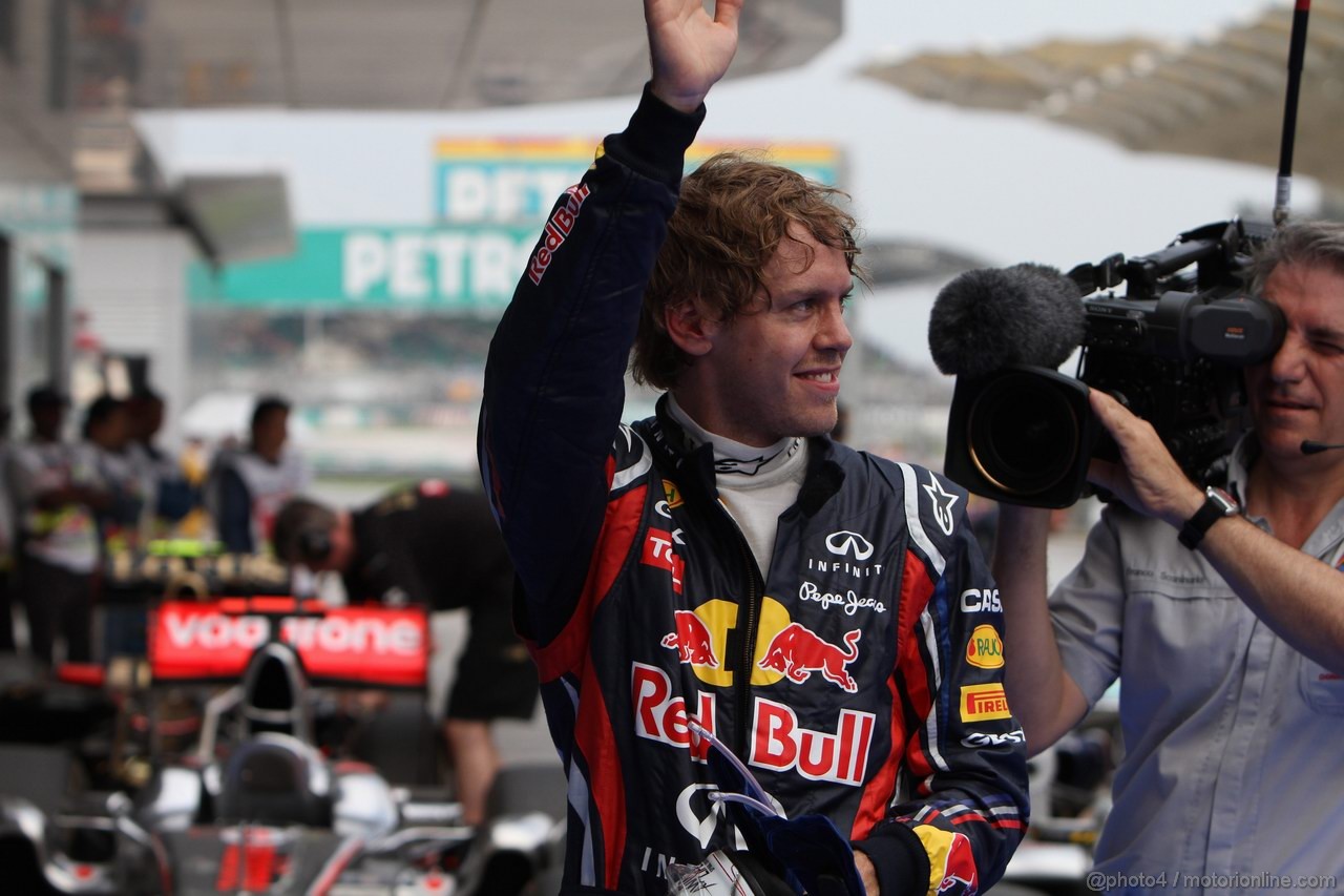 GP MALESIA, 09.04.2011- Qualifiche, Sebastian Vettel (GER), Red Bull Racing, RB7 pole position
