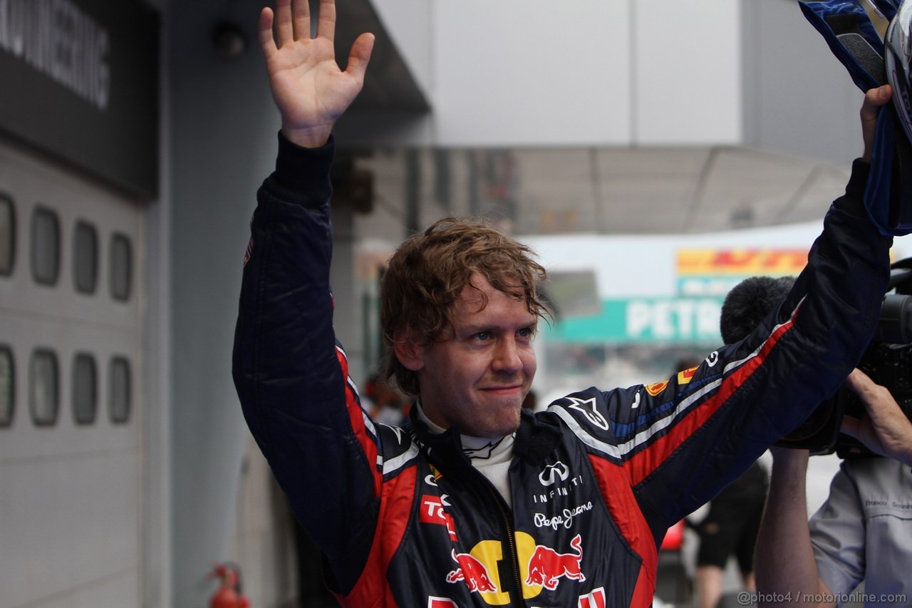 GP MALESIA, 09.04.2011- Qualifiche, Sebastian Vettel (GER), Red Bull Racing, RB7 pole position 