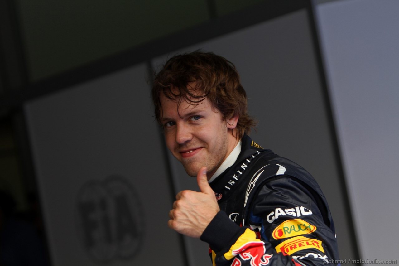 GP MALESIA, 09.04.2011- Qualifiche, Sebastian Vettel (GER), Red Bull Racing, RB7 pole position 
