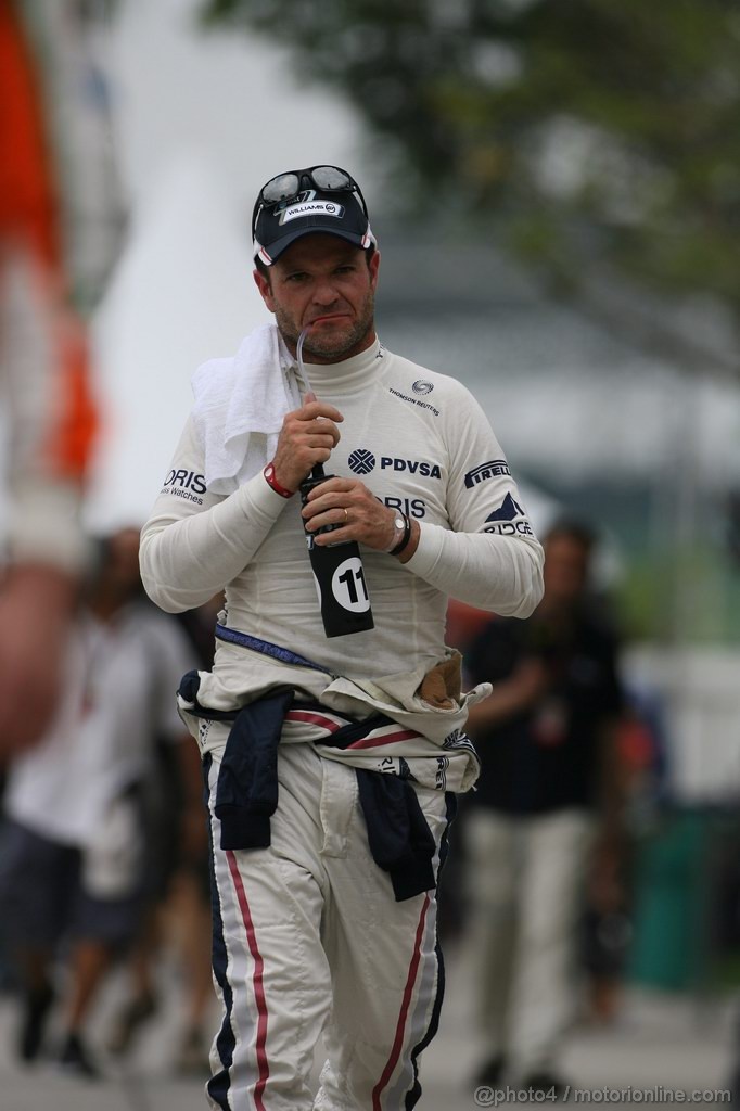 GP MALESIA, 09.04.2011- Qualifiche, Rubens Barrichello (BRA), Williams FW33 