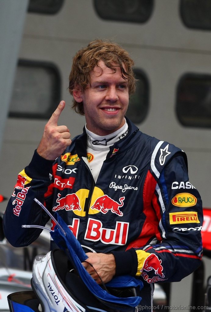 GP MALESIA, 09.04.2011- Qualifiche, Sebastian Vettel (GER), Red Bull Racing, RB7 pole position 