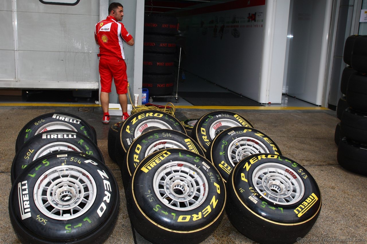 GP MALESIA, 09.04.2011- Tyres Pirelli
