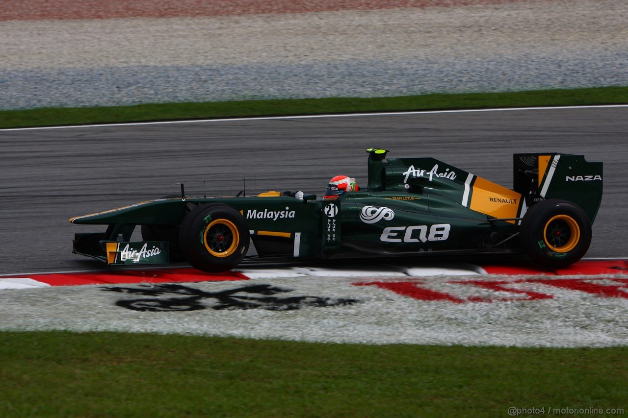 GP MALESIA, 08.04.2011- Prove Libere 1, Venerdi', Jarno Trulli (ITA), Team Lotus, TL11