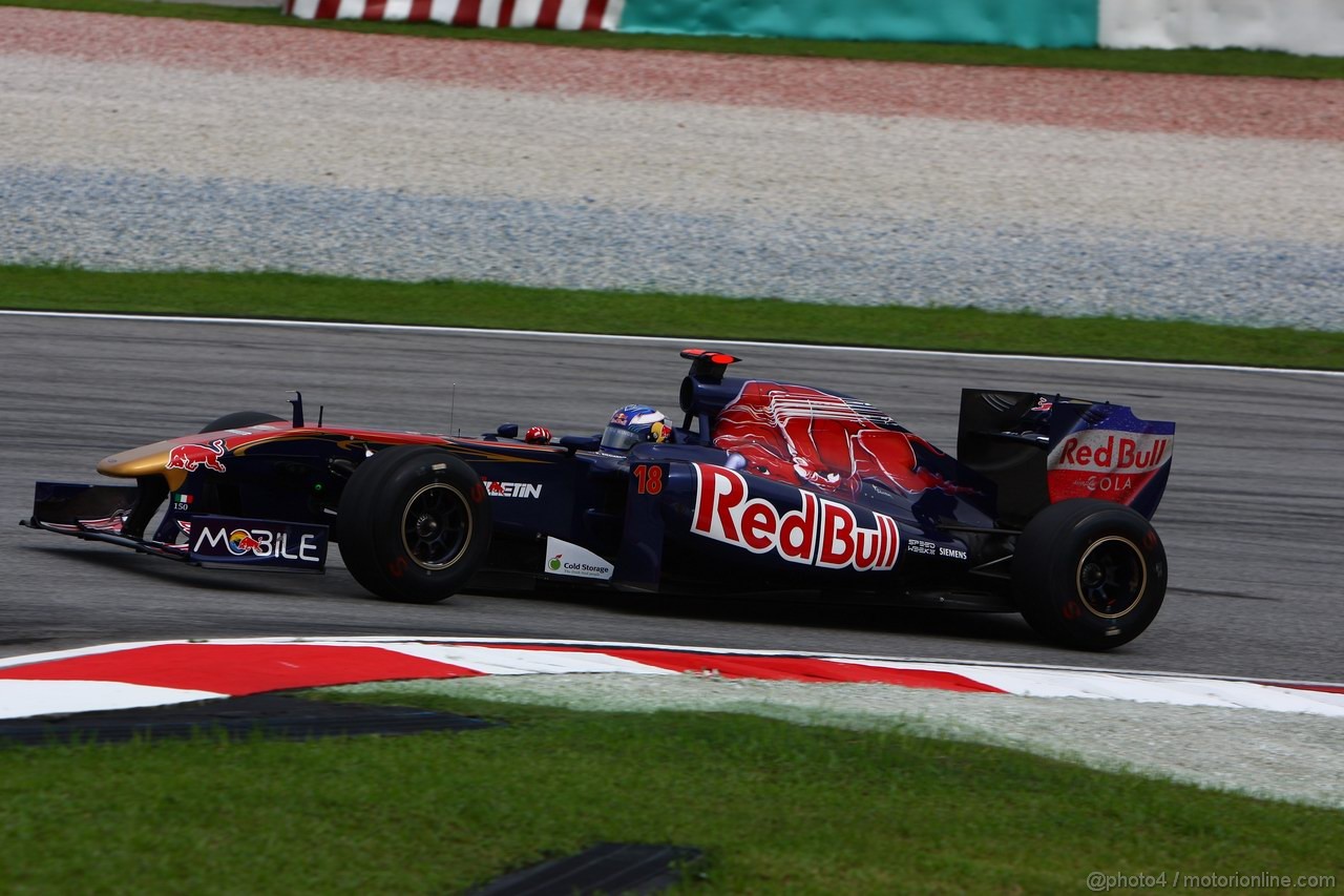 GP MALESIA, 08.04.2011- Prove Libere 1, Venerdi', Daniel Ricciardo (AUS), Test Driver Scuderia Toro Rosso, STR6 