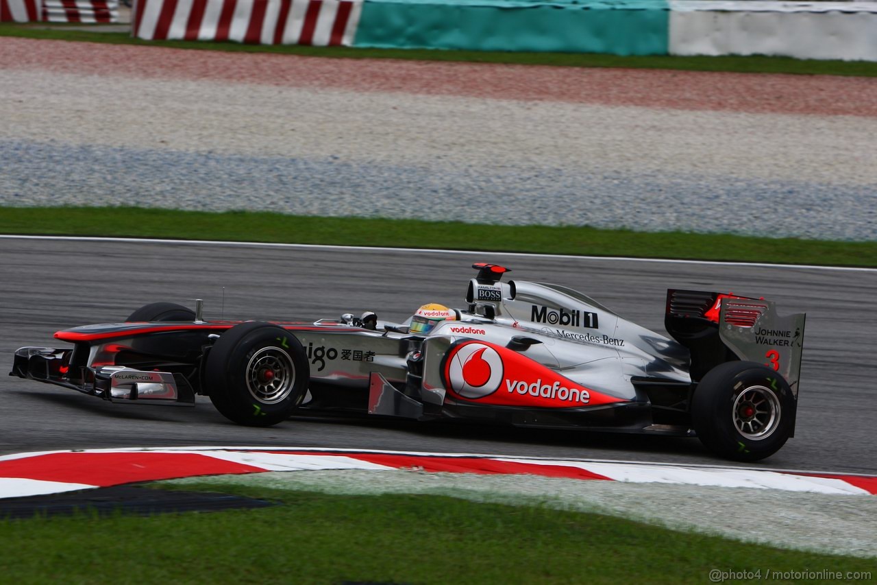 GP MALESIA, 08.04.2011- Prove Libere 1, Venerdi', Lewis Hamilton (GBR), McLaren Mercedes, MP4-26