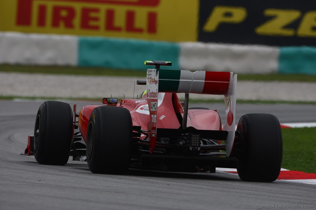GP MALESIA, 08.04.2011- Prove Libere 1, Venerdi', Felipe Massa (BRA), Ferrari, F-150 Italia