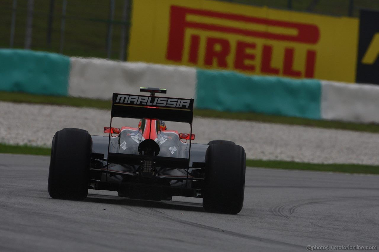 GP MALESIA, 08.04.2011- Prove Libere 1, Venerdi', Jerome D'Ambrosio (BEL), Marussia Virgin Racing VR-02 