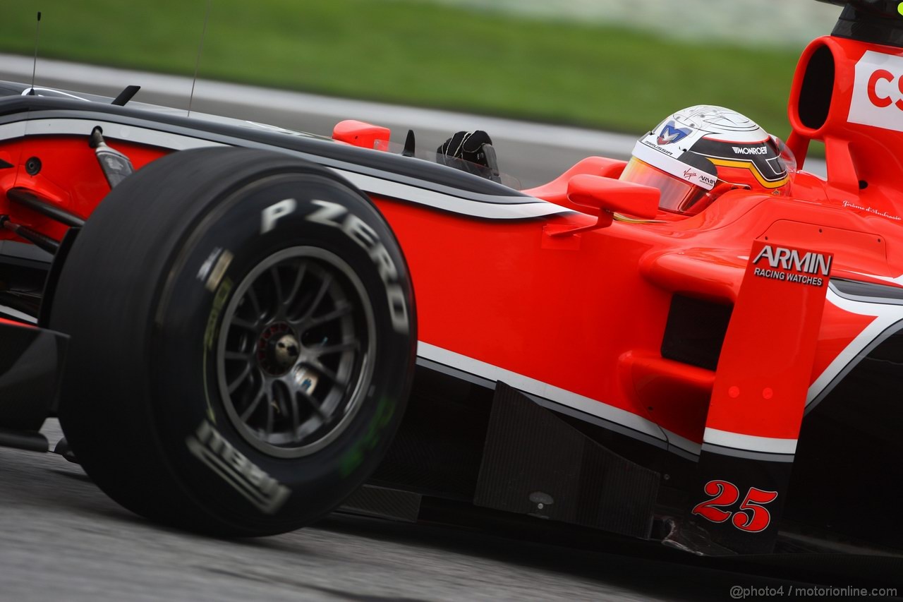 GP MALESIA, 08.04.2011- Prove Libere 1, Venerdi', Jerome D'Ambrosio (BEL), Marussia Virgin Racing VR-02 