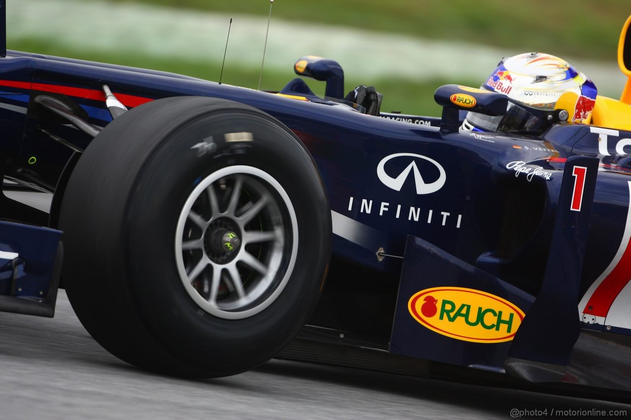 GP MALESIA, 08.04.2011- Prove Libere 1, Venerdi', Sebastian Vettel (GER), Red Bull Racing, RB7 