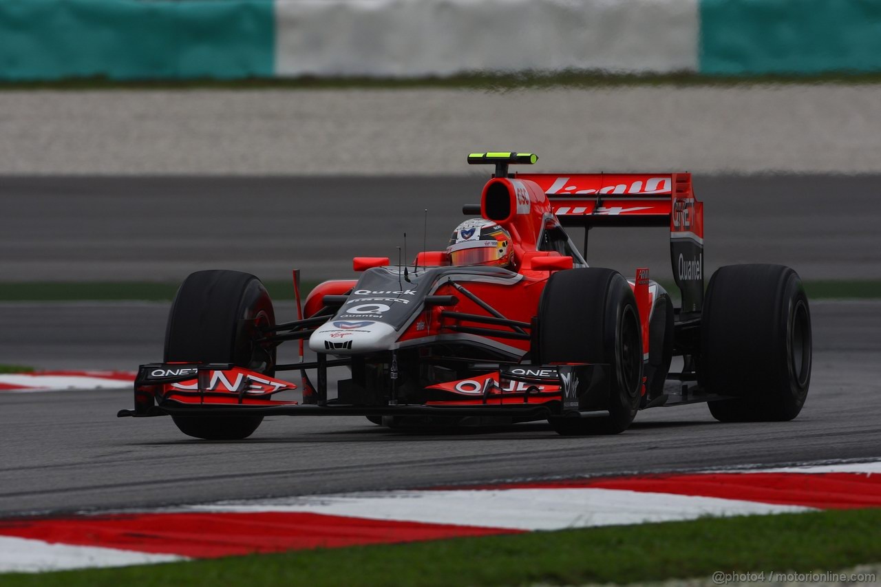 GP MALESIA, 08.04.2011- Prove Libere 1, Venerdi', Jerome D'Ambrosio (BEL), Marussia Virgin Racing VR-02 