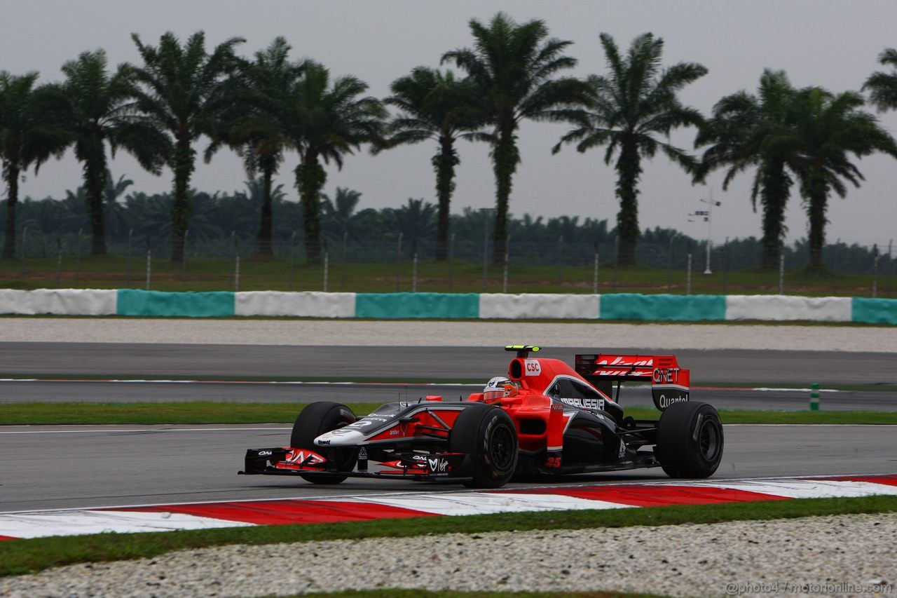 GP MALESIA, 08.04.2011- Prove Libere 1, Venerdi', Jerome D'Ambrosio (BEL), Marussia Virgin Racing VR-02 
