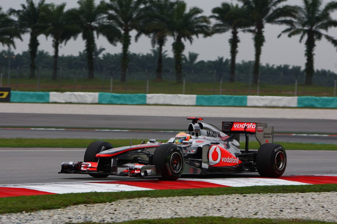 GP MALESIA, 08.04.2011- Prove Libere 1, Venerdi', Lewis Hamilton (GBR), McLaren Mercedes, MP4-26