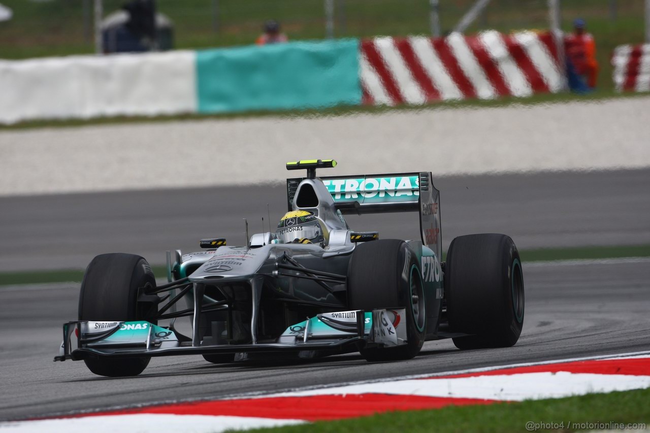GP MALESIA, 08.04.2011- Prove Libere 1, Venerdi', Nico Rosberg (GER), Mercedes GP Petronas F1 Team, MGP W02 