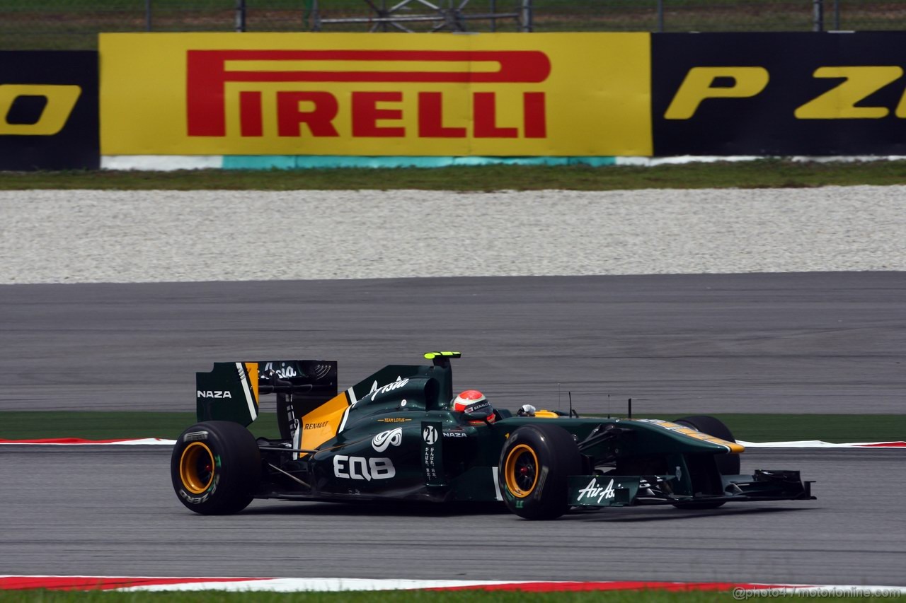 GP MALESIA, 08.04.2011- Prove Libere 1, Venerdi', Jarno Trulli (ITA), Team Lotus, TL11 