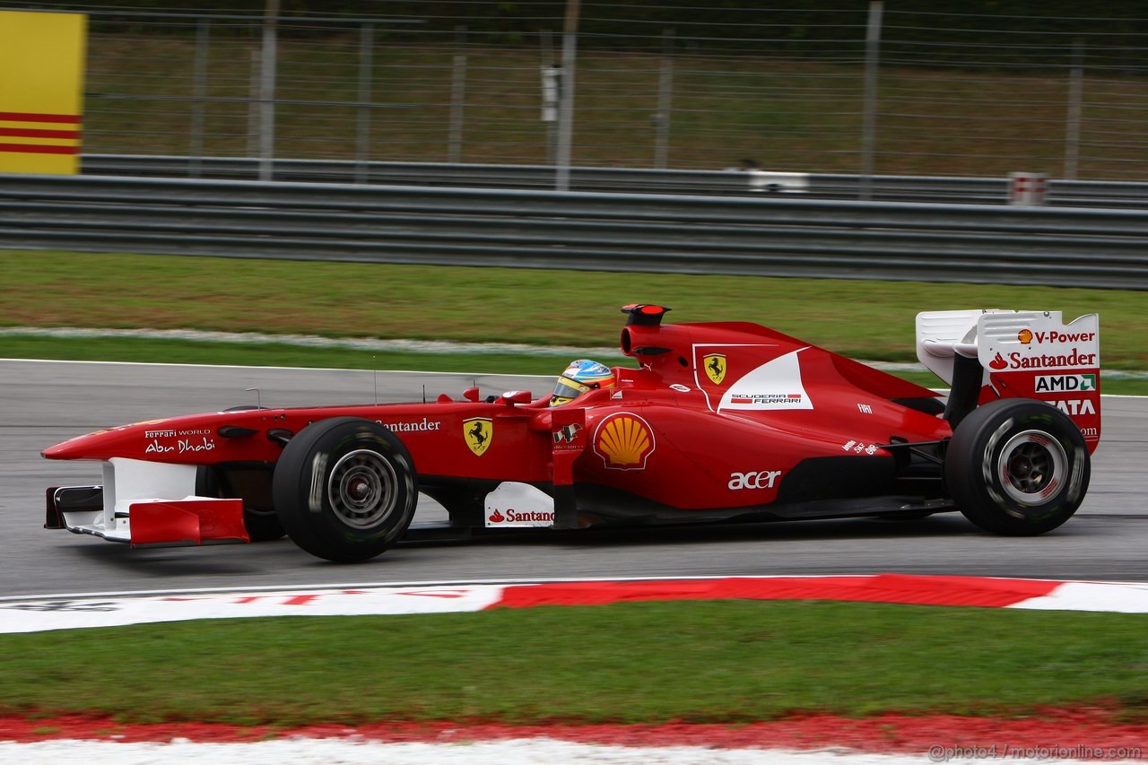 GP MALESIA, 08.04.2011- Prove Libere 1, Venerdi', Fernando Alonso (ESP), Ferrari, F-150 Italia