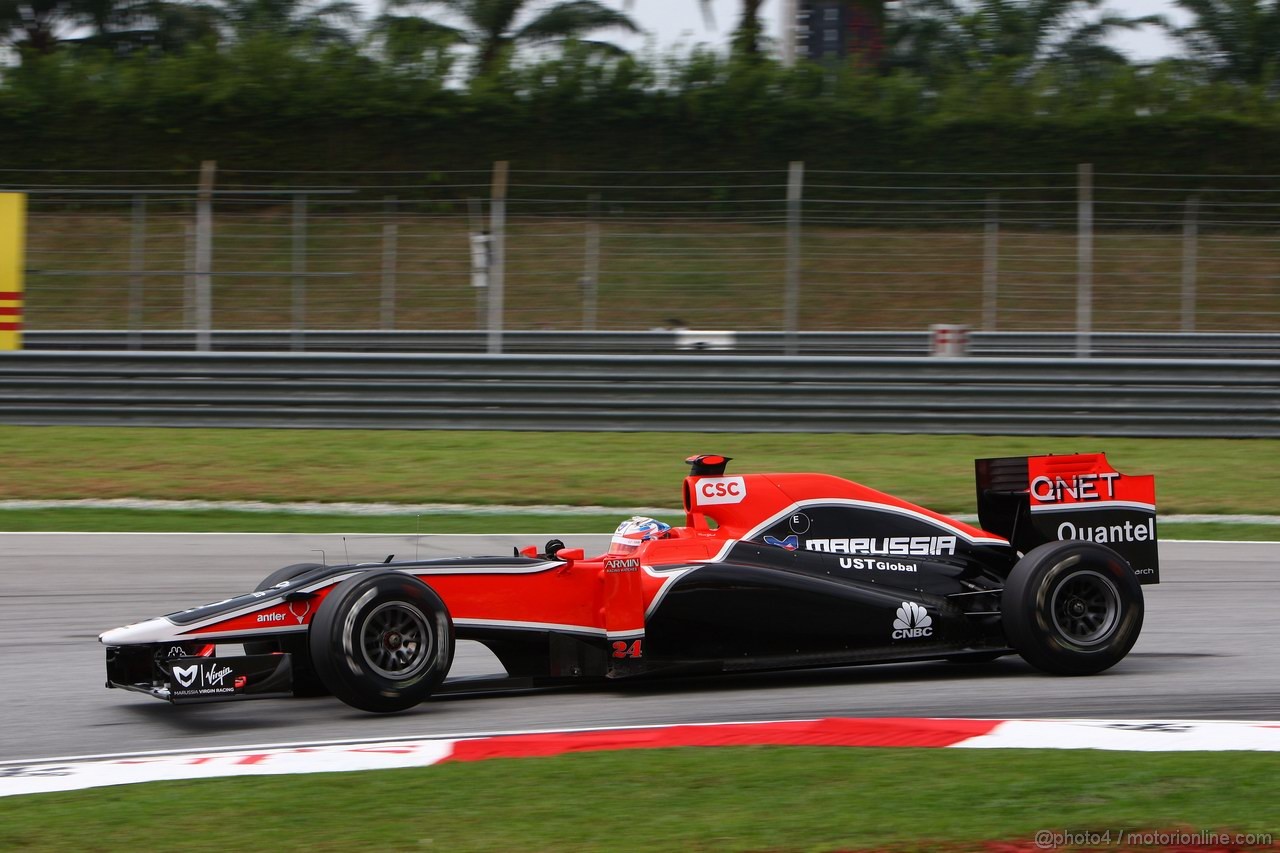 GP MALESIA, 08.04.2011- Prove Libere 1, Venerdi', Timo Glock (GER), Marussia Virgin Racing VR-02 