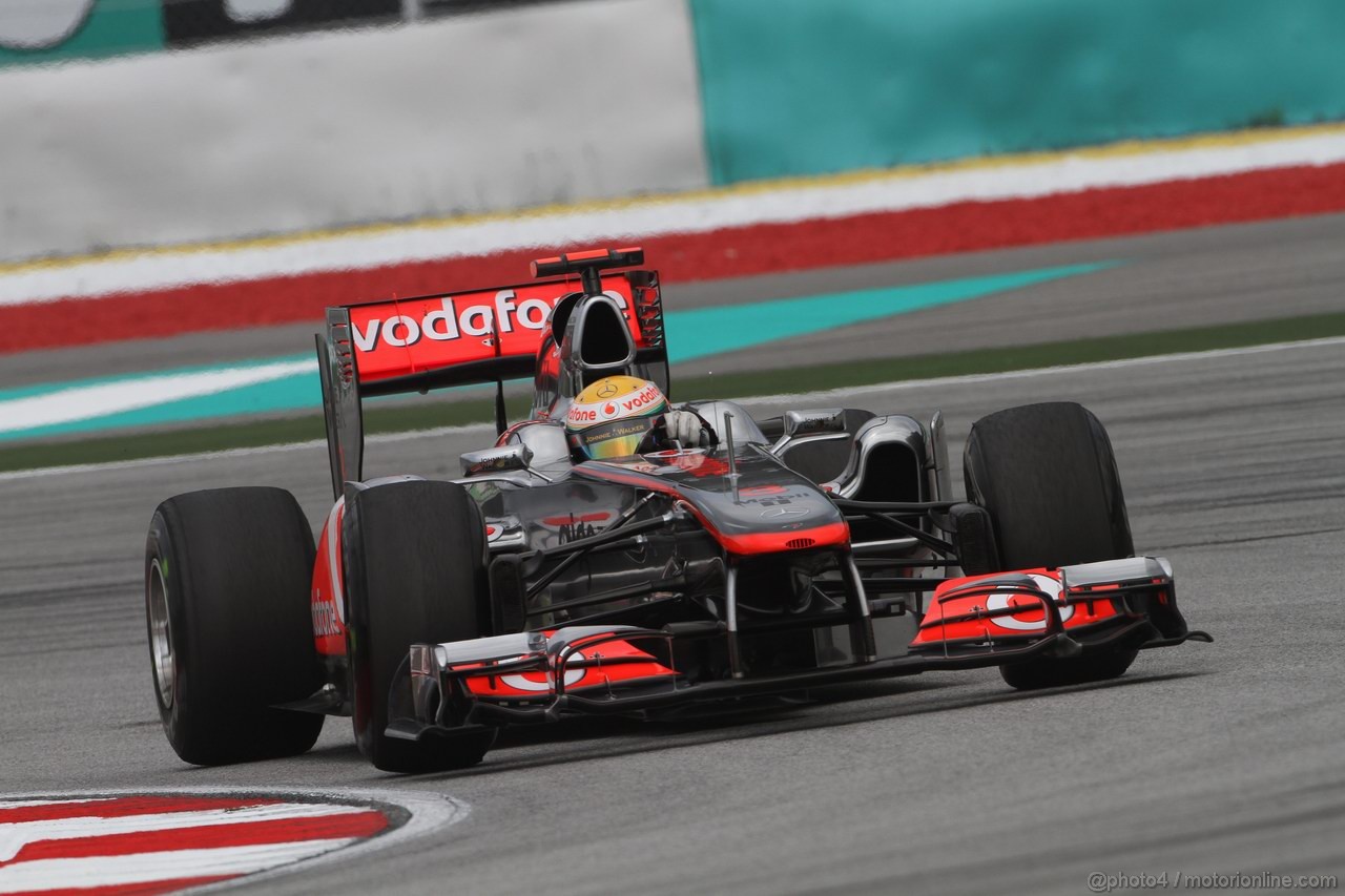 GP MALESIA, 08.04.2011- Prove Libere 1, Venerdi', Lewis Hamilton (GBR), McLaren  Mercedes, MP4-26 